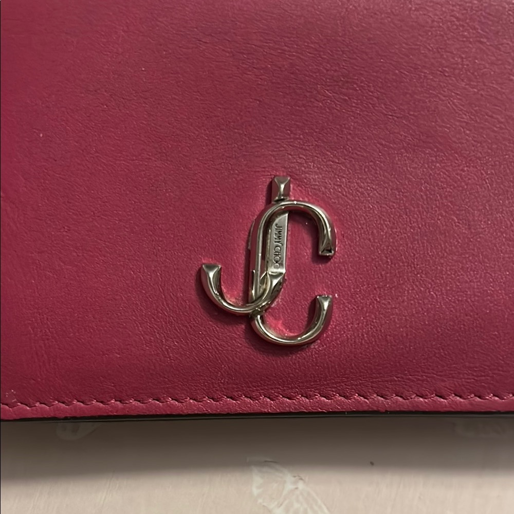 Jimmy Choo Pink Leather Wallet - Picture 2 of 11